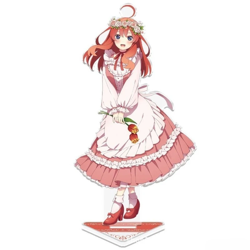 새로운 The Quintessential Quintuplets 나카노 이치카 니노 미쿠 애니메이션 만화 아크릴 스탠드 크리 에이 티브 소녀 하트 탁상 장식품
