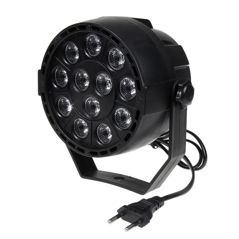 12 RGB LED الاتحاد الأوروبي/الولايات المتحدة التوصيل المرحلة ستروب ضوء 8CH الإضاءة ليزر العارض نادي الحفلات