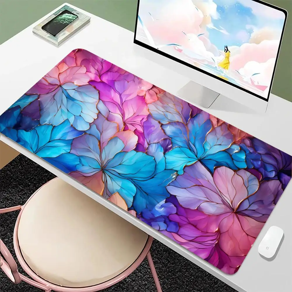 

Beautiful flowers Mouse Pad Large Gaming Mouse Pad Anti-Slip Rubber Base Extended Desk Mat for Gamer Office Computer Accessories