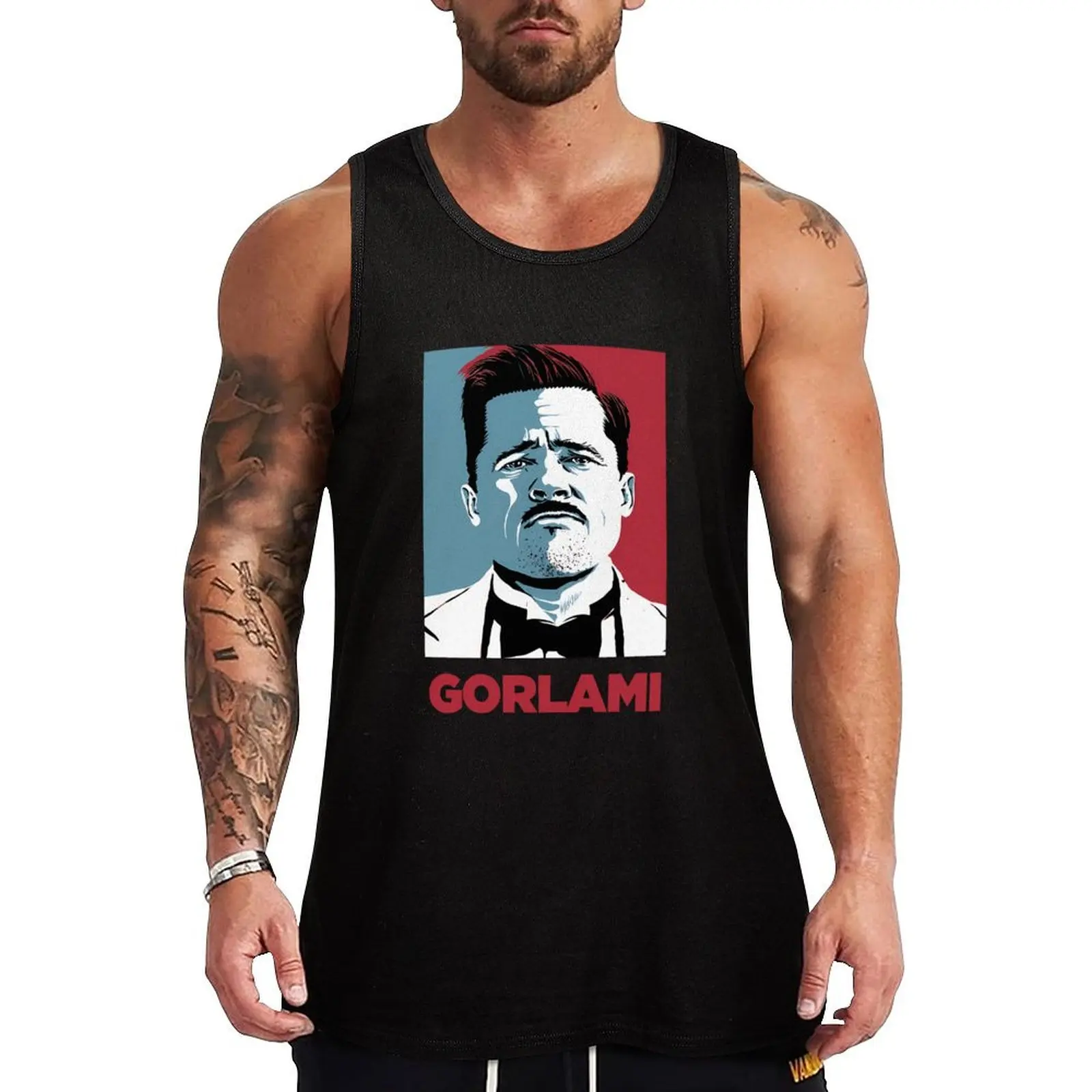

Inglourious Basterds Gorlami Retro Graphic For Women Men Vintage Summer Trendy Gift Hot Idea Tank Top men clothes