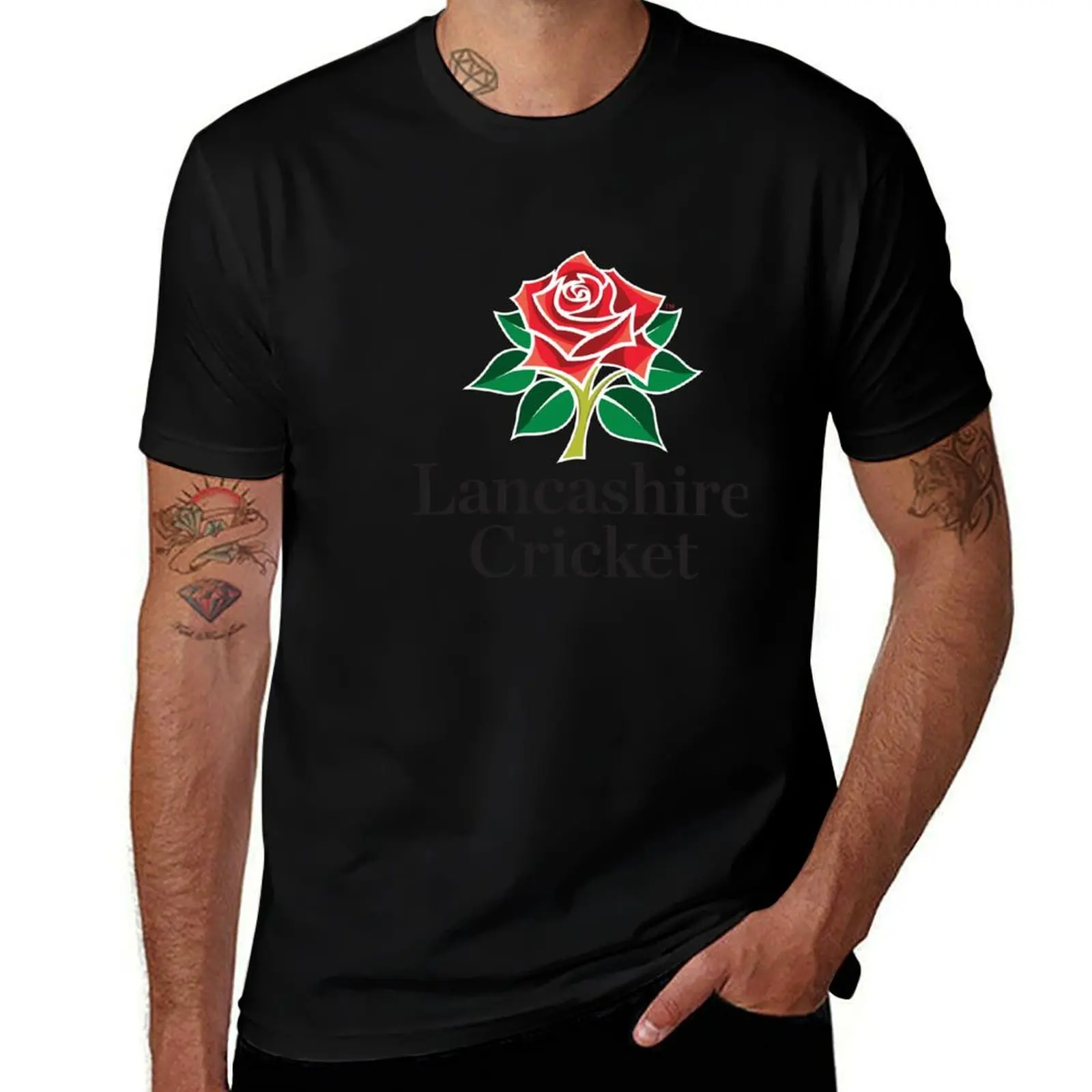 

Lancashire County Cricket Club T-Shirt Soft Basic Cotton Short Sleeve Tee