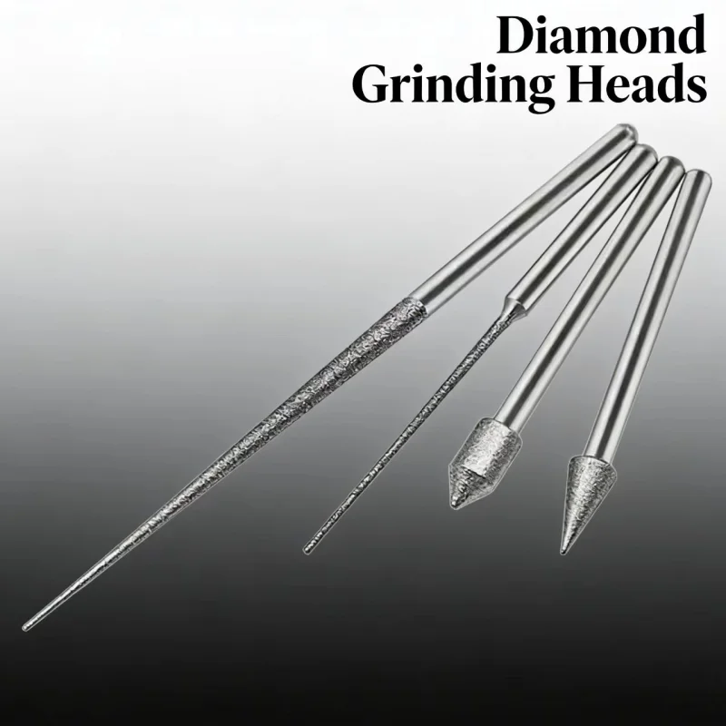 

4pc 3mm Diamond Point Engraving Needle Set Precision Handmade Needle Drill Bits For Metal Glass Jade Engraving Drilling Carving