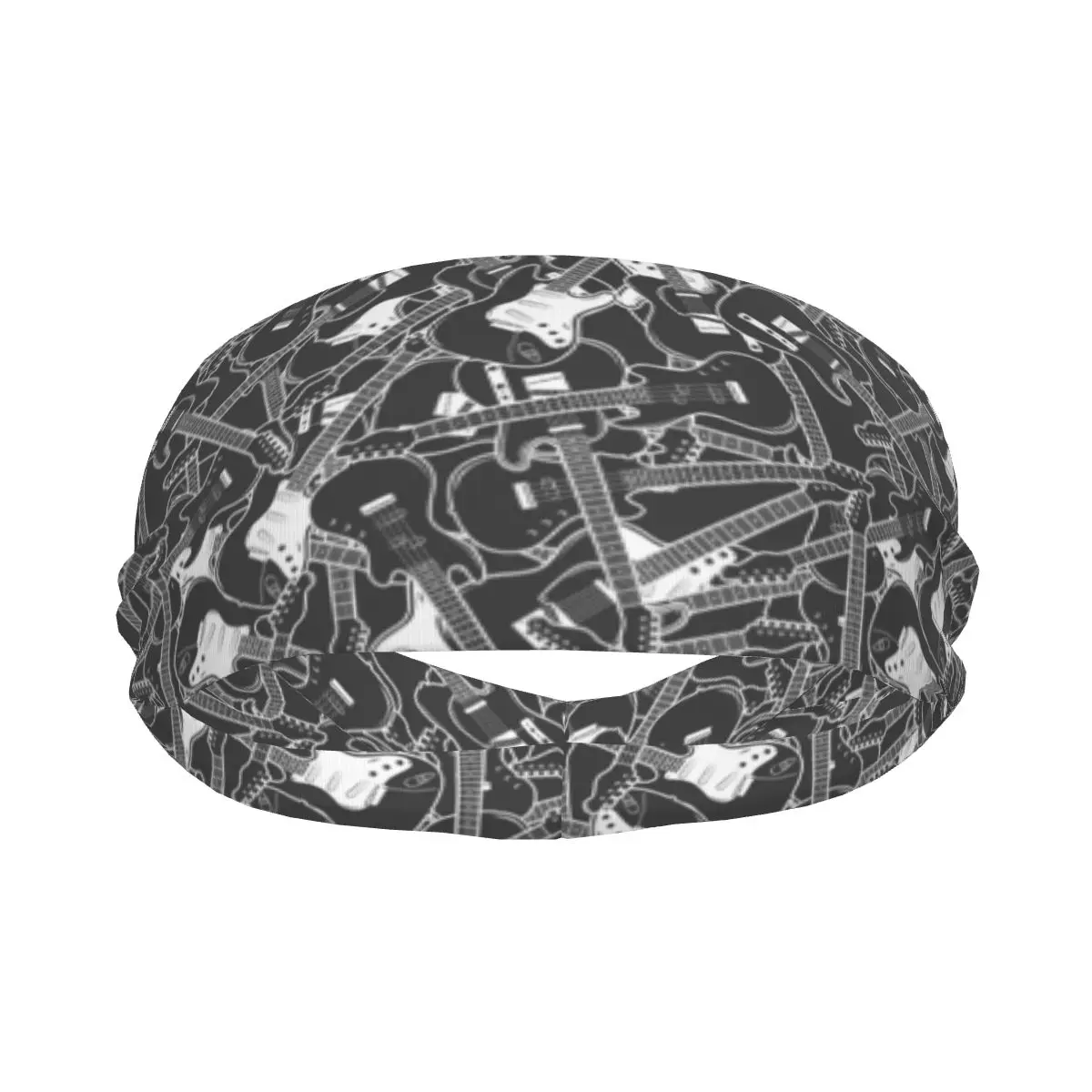 

Electric Guitars Pattern Elastic Hair Band Yoga Headband Makeup Hair Hoop Headwrap