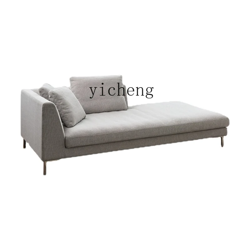 ZK Light Luxury Minimalist Sofa Living Room Chaise Bed New Fabric Craft Sofa Chaise Longue