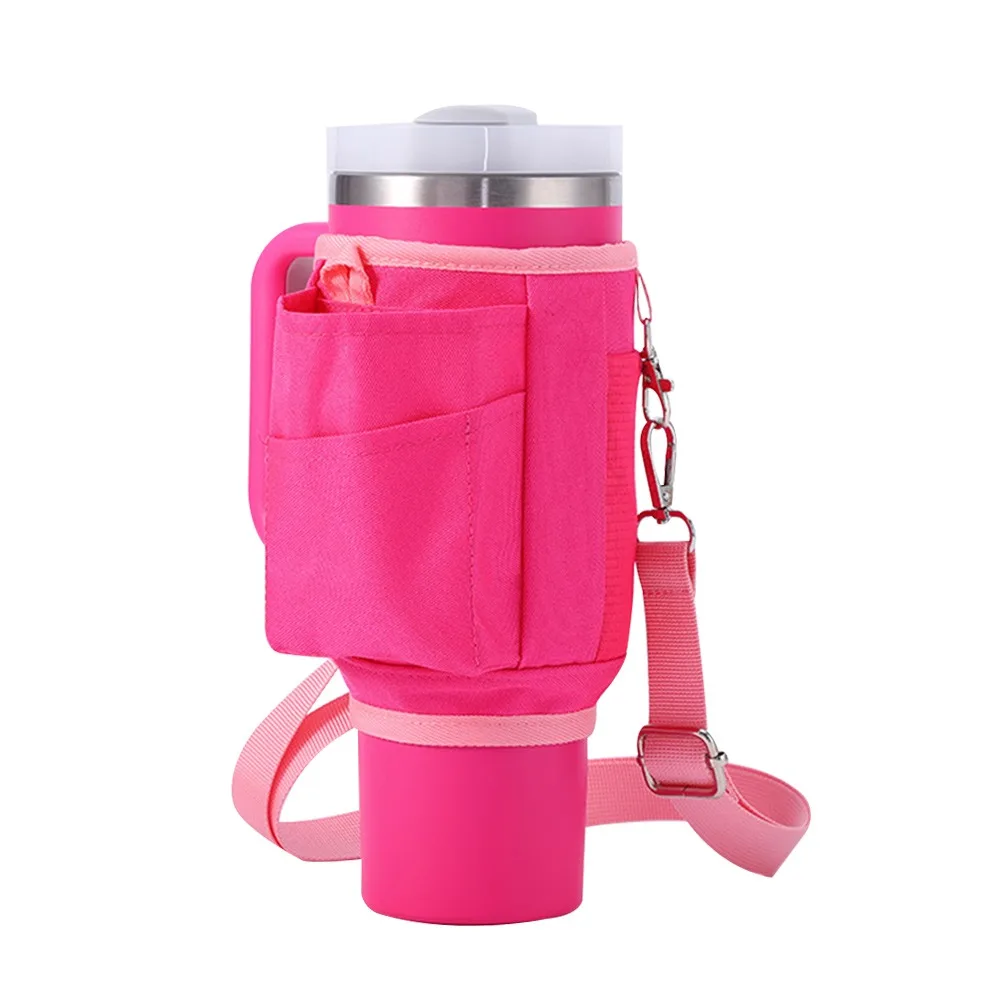 

Oxford Water Bottle Carrier Bag Holder Function 40oz Capacity Handle Car Cup Cover Cover Style Water Bottle Pouch