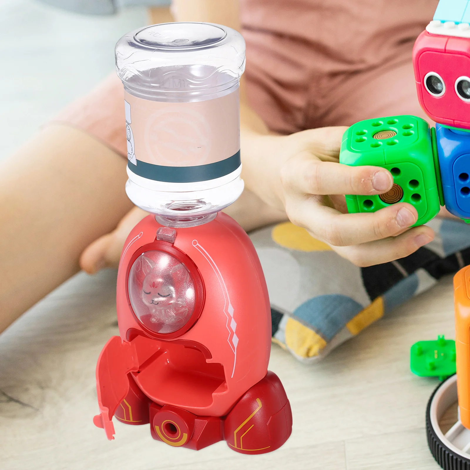 

Small Kids Water Dispenser Cartoon Shape Removable Easy Clean Mini Electric Drinking Fountain Simulation Kids Water Dispenser