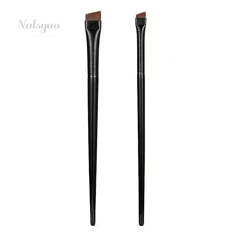 Wholesale 2pcs Eyebrow Contour Brush Set Small Angle Eyebrow Eyeliner Brush Portable Makeup Tool