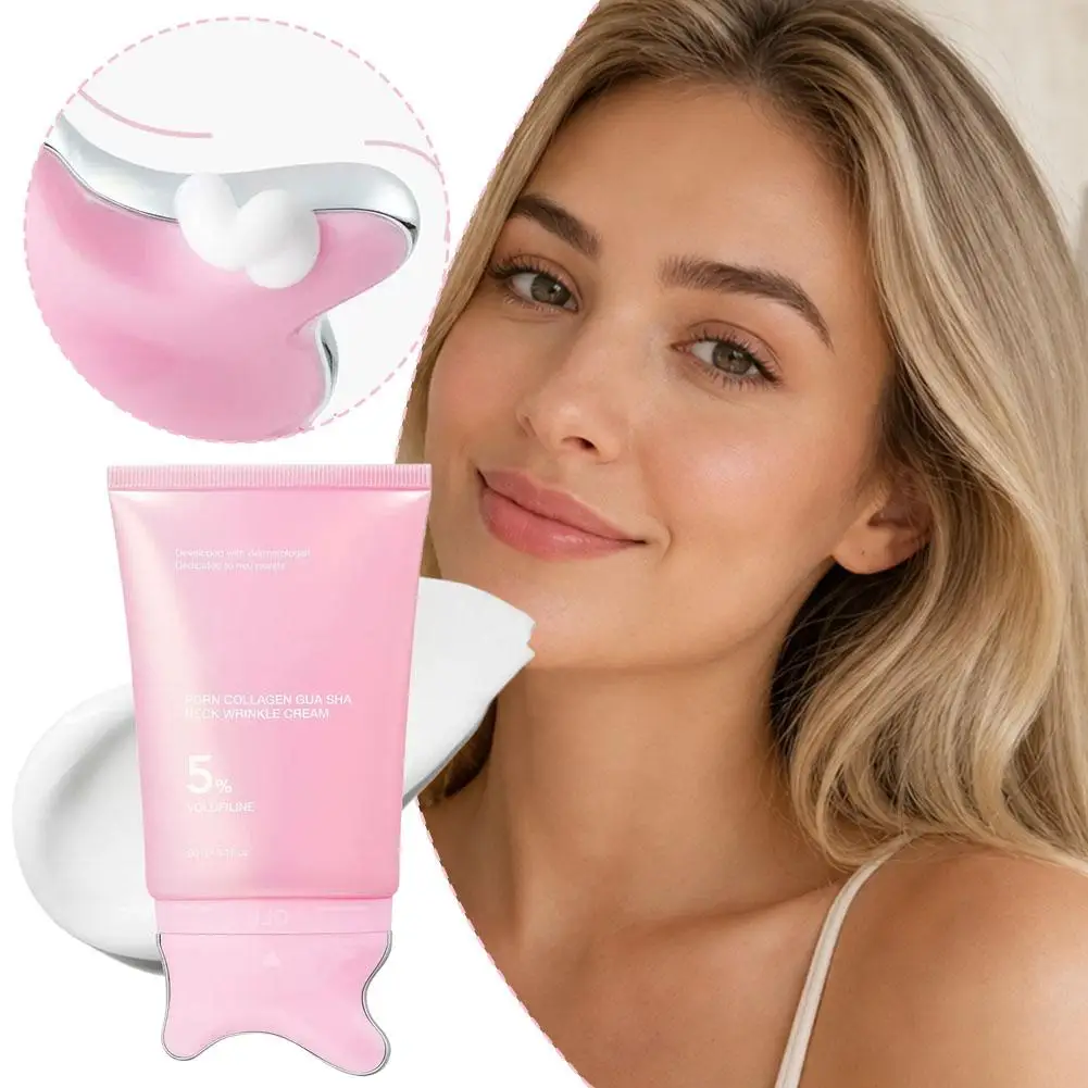 PDRN Collagen Neck Cream Instantly Lifts and Tightens the Neck Skin, Providing Deep Hydration for Sensitive Skin Body Care