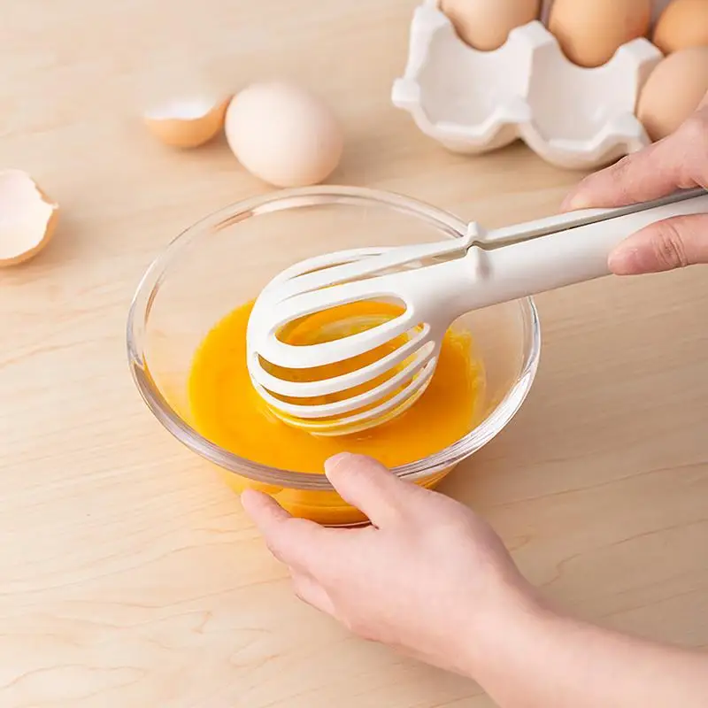 Egg Beater Whisk Multifunctional Cooking Whisk Heat Resistant Small Hand Egg Mixer Professional Egg Beater Wire Wisk for Stiring