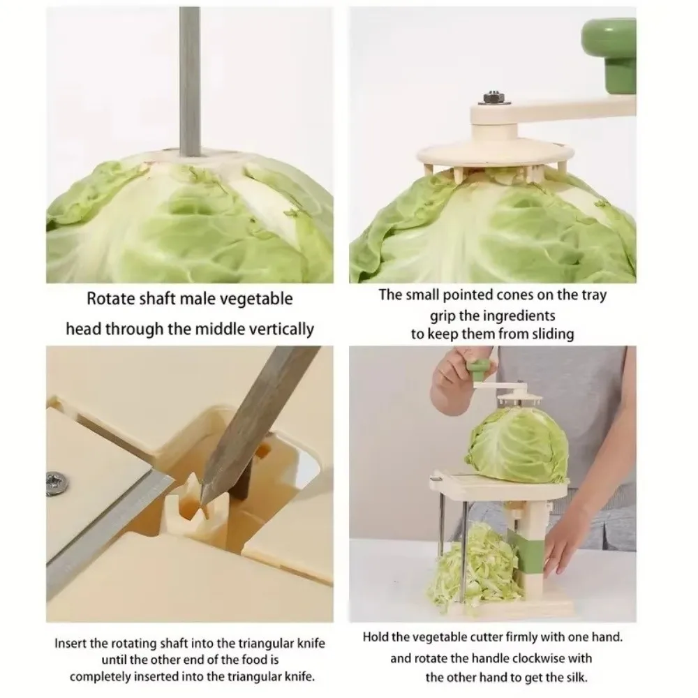 Portable Cabbage Shredders Hand Crank Manual Fruit Salad Graters Quick Rotate Vegetable Cutter Kitchen Gadgets