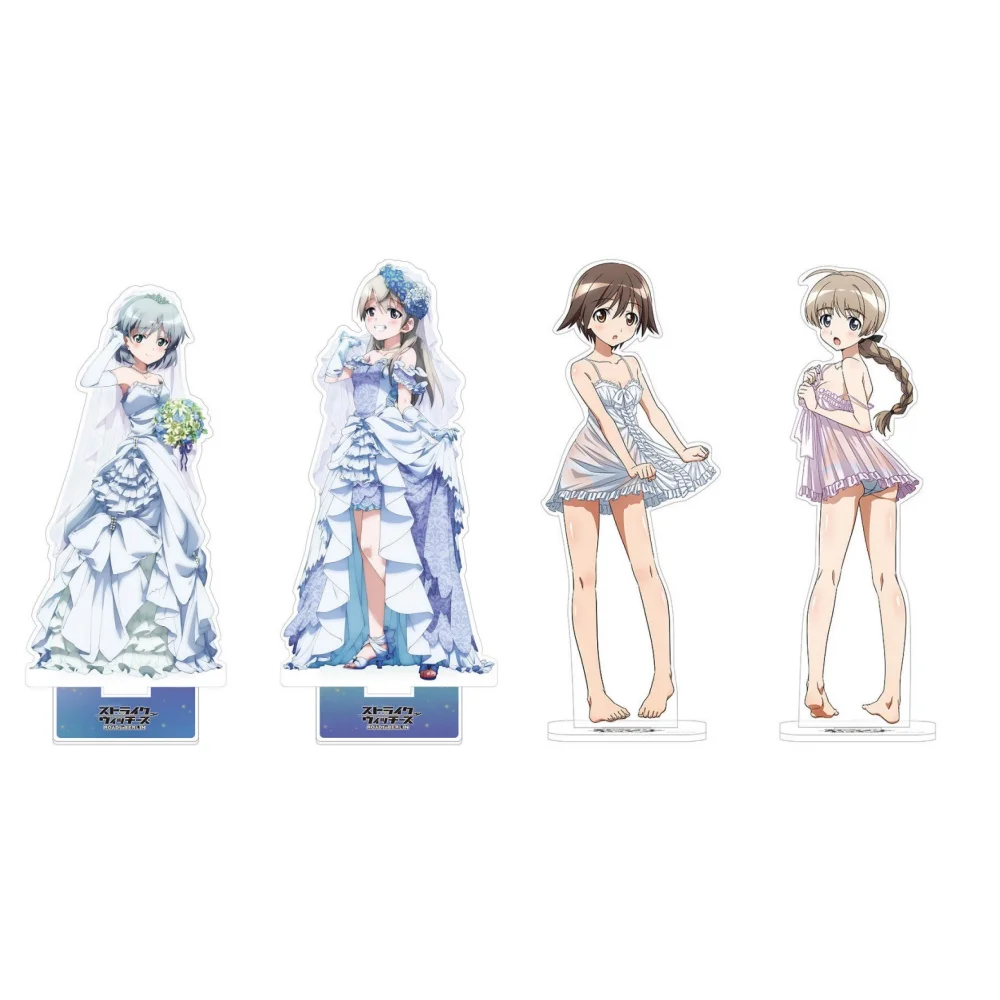 Loen Anime Peripheral Store STRIKE WITCHES Himeragi Yukina Minamiya Acrylic Stand Desktop Decor Fans Gifts About 15cm