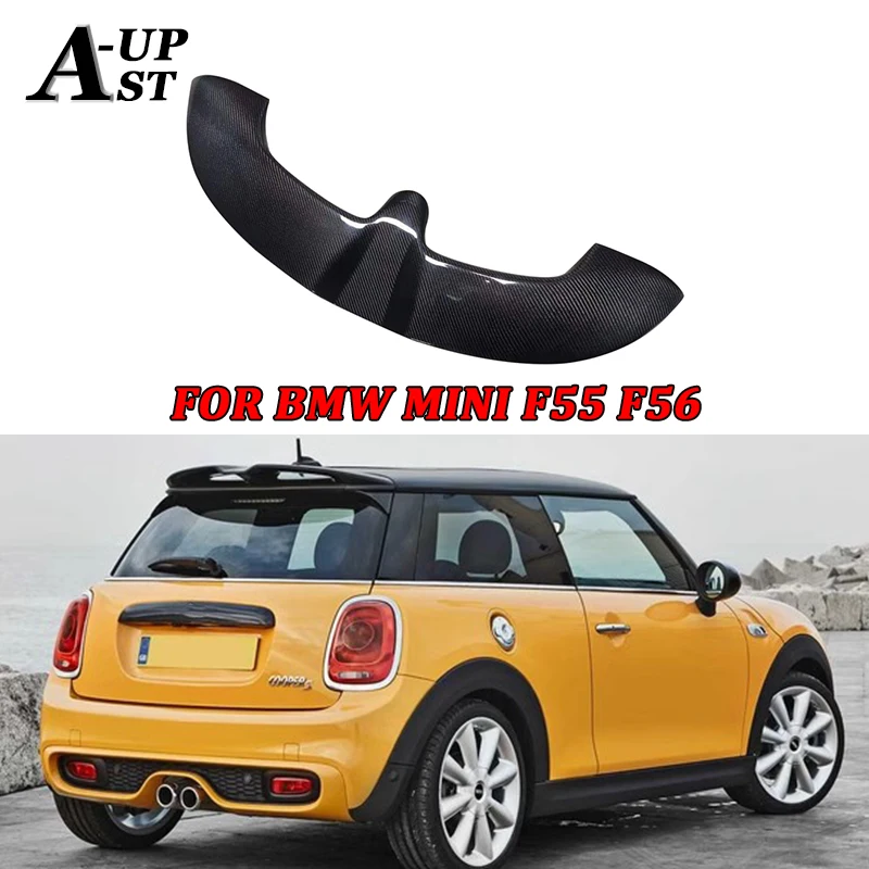 For BMW mini F55 F56 JCW style real carbon fiber spoiler car rear wing roof rear spoiler body kit duckbill wing