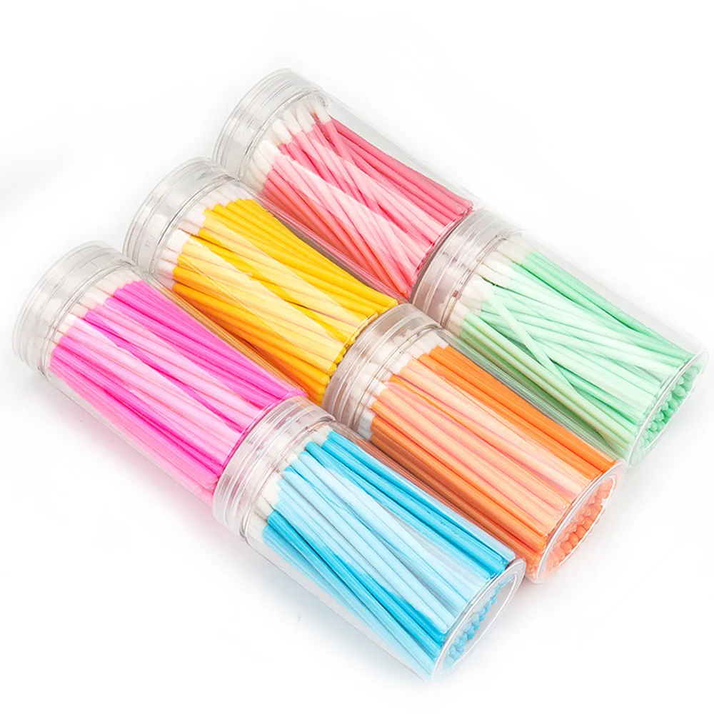 100 Pcs Disposable Lip Brush Lipstick Makeup Brushes Mascara Wands Applicator Cosmetics Clean Supplies Women Beauty Tool