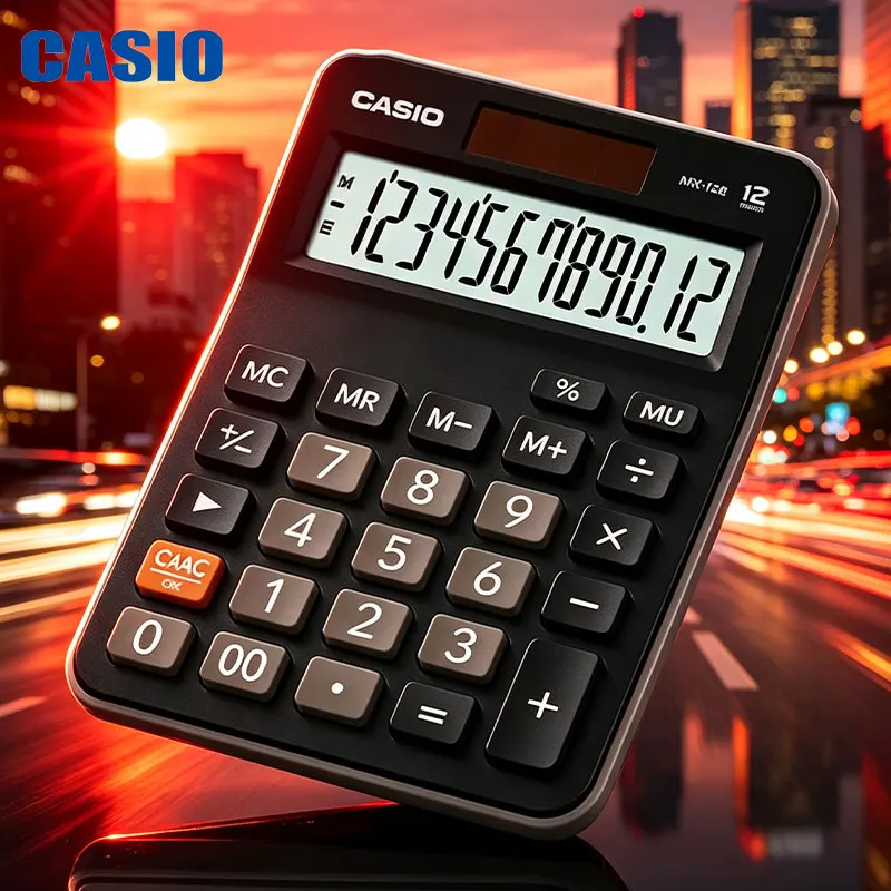 CASIO MX-12B/120B durable business calculator, desktop for accounting firms, account reconciliation and accounting software