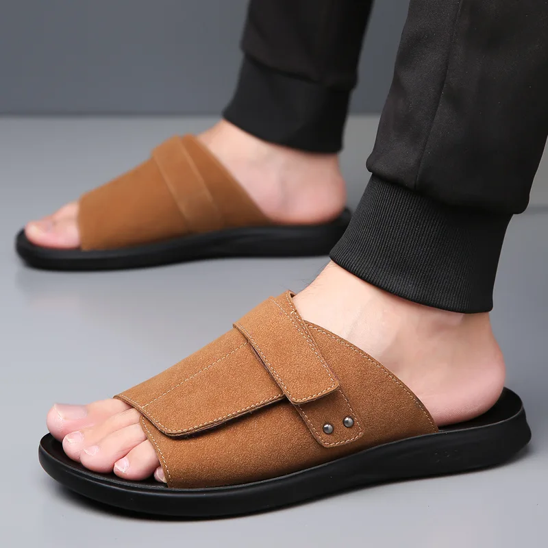 Grenzüberschreitender E-Commerce Neue Sommer-Pantoffeln Modisch Vielseitig Leichtgewichtig Jugendliche Herren Fahr- und Freizeitschuhe Groß-1102 – Detail 9
