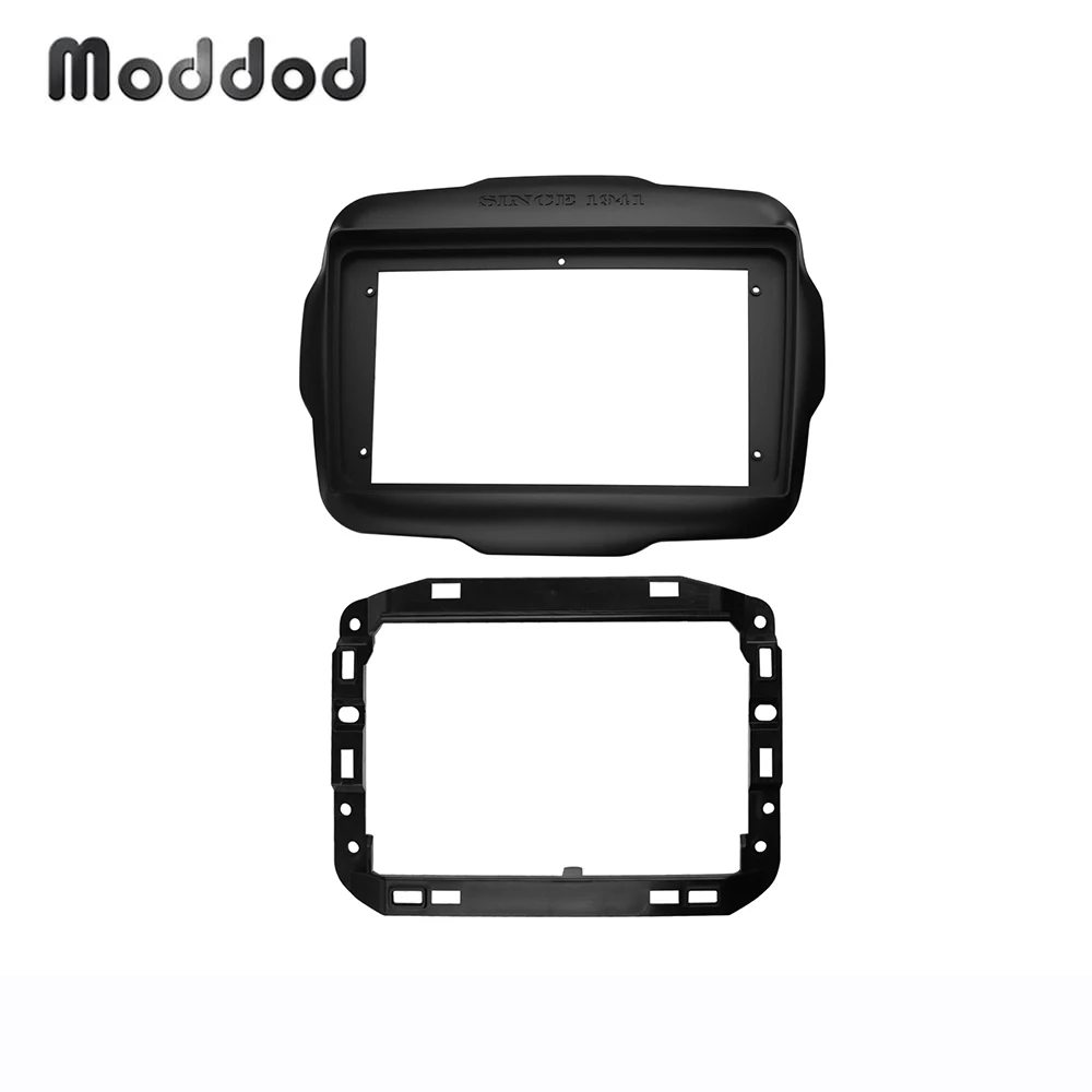 

Double Din Radio Fascia Fit for JEEP RENEGADE 2016-2020 Dashboard Stereo Player Panel Dash Mount Trim Kit Bezel Adapter Cover