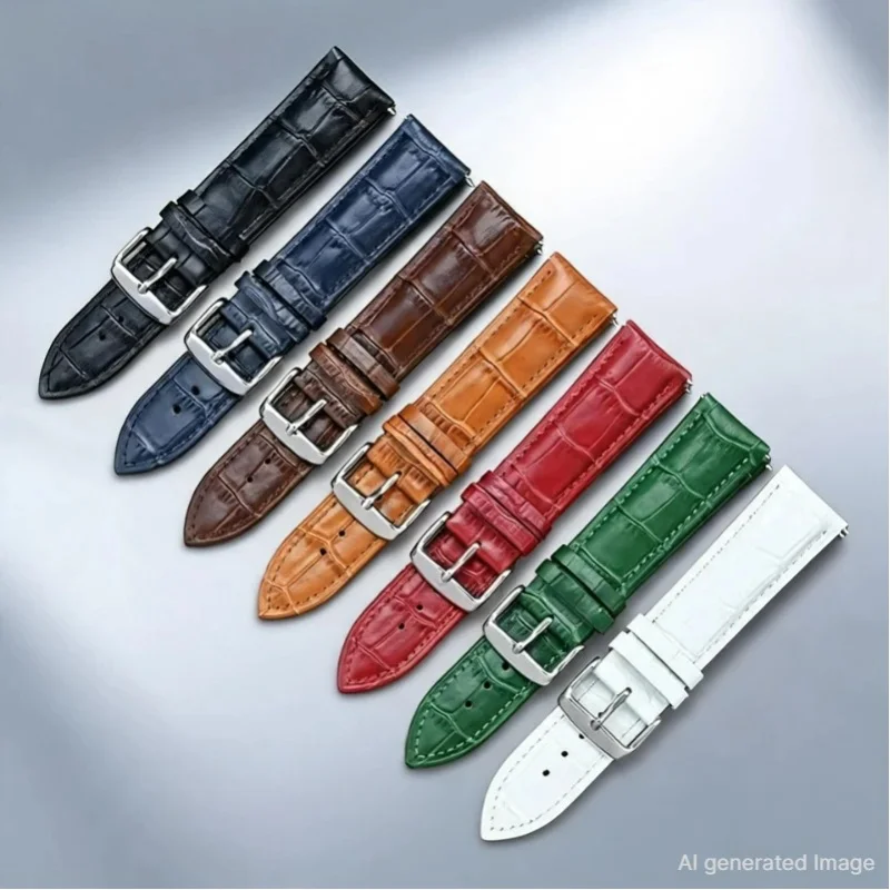Rindsleder Echtlederarmband 12 13 14 15 16 17 18 19 20 21 22 23 24 26mm für Seiko Tissot Schnellverschluss Universal-Uhrenarmband