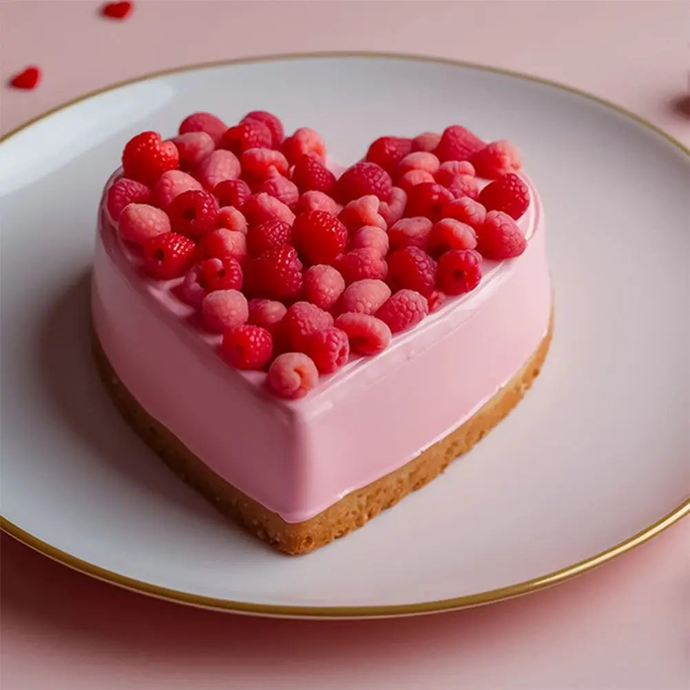 Juego de 4 Moldes de Espuma en Forma de Corazón, Herramienta Realista para Prácticas de Repostería, Suministros para Decoración de Pasteles, Exhibición para Bodas y Fiestas