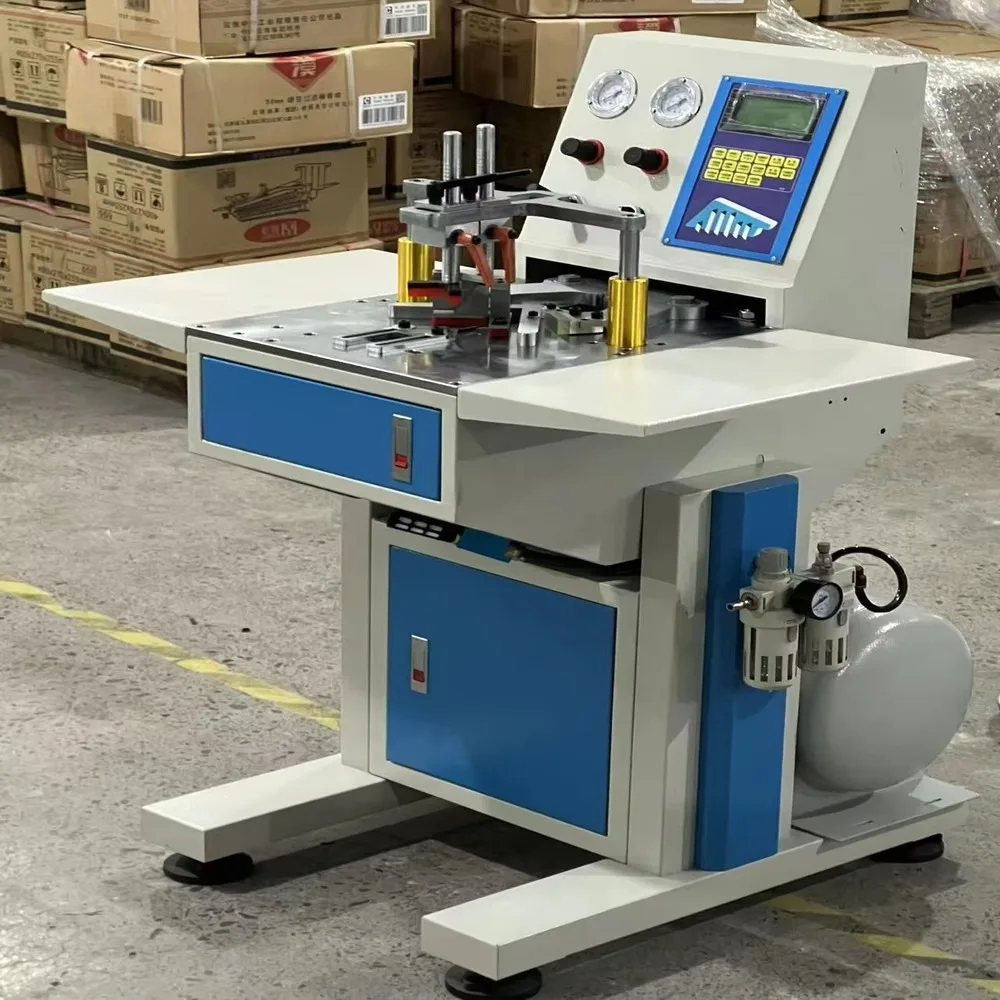 Pneumatic Automatic Underpinner Picture Frame V Nailer Machine for Photo Frame Cross Stitch Joining Woodworking Framing