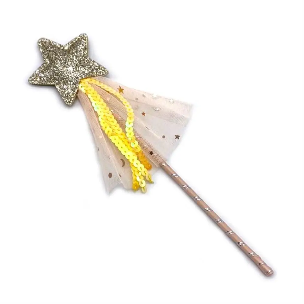 

Wedding Dreamlike Star Fairy Wand Girls Wand Role-playing Princess Wand Colorful Cute Kids Stick Wand Cosplay Props