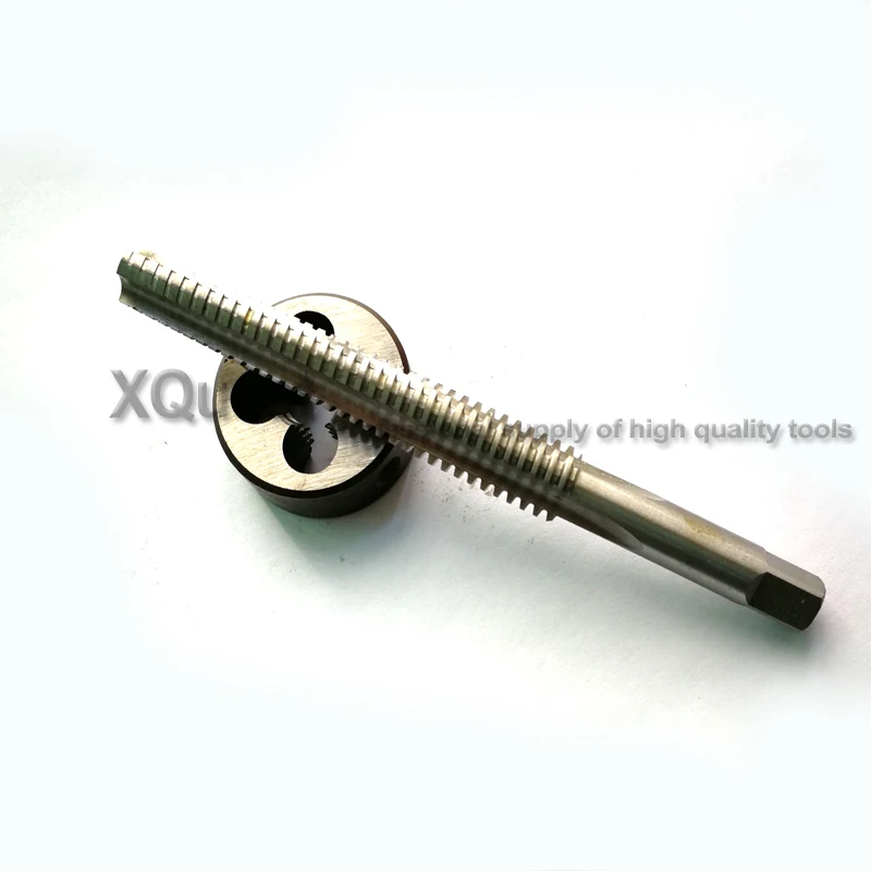 2PCS Metric Trapezoidal thread tap and Die set Tr8 Tr10 Tr12 Tr14 Tr16 Tr18 Tr20 Left hand taps Right Round dies T8 T10 T12 T14