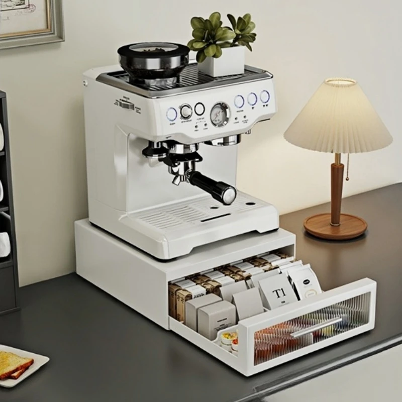 Drawer Coffee Capsule Organizer Kitchen Spice Storage Shelf Coffee Machine Corner Rack Space-Saving for Water Bar