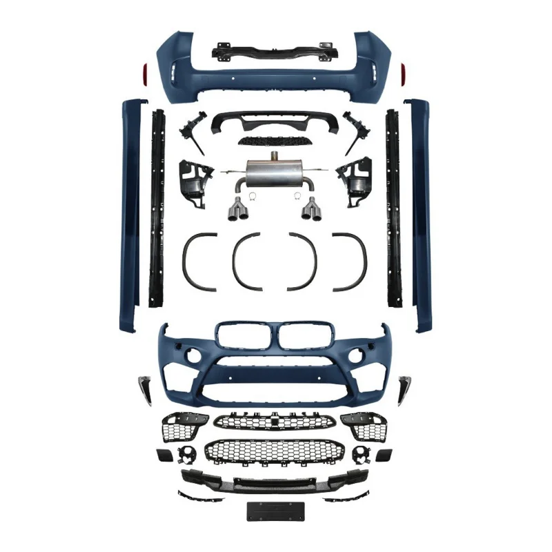 

Suitable for BMW X5 14-18 F15 Modified X5M Front and Rear Bumper Assembly Side Bars M Sport Full Body Kit