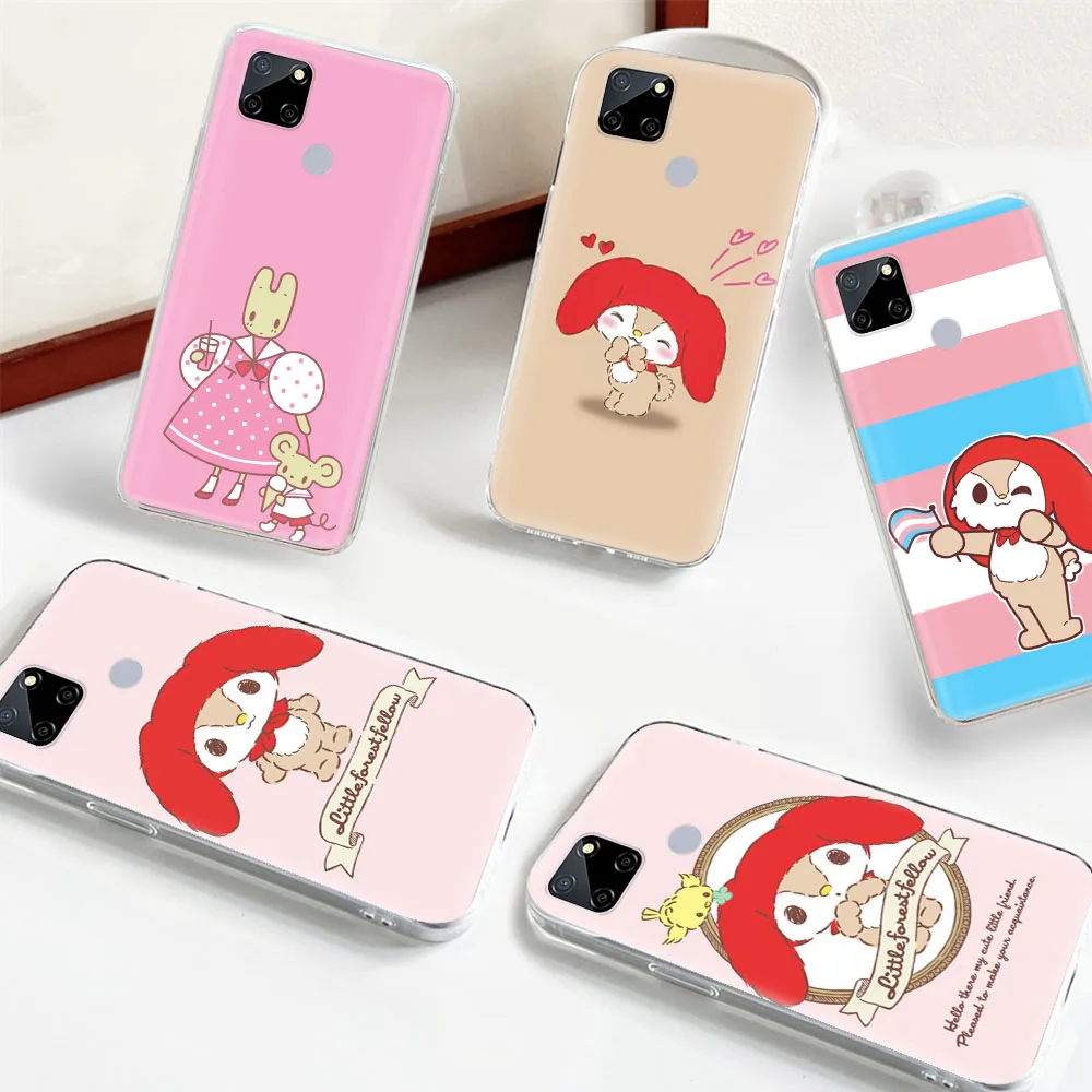 Littleforestfellow Marron Cream Transparent Case for LG VELVET G8 ThinQ G8X K62 K42 K61 K52 K92 Q61 Q60 Q52 V40 V50 V60 THINQ5