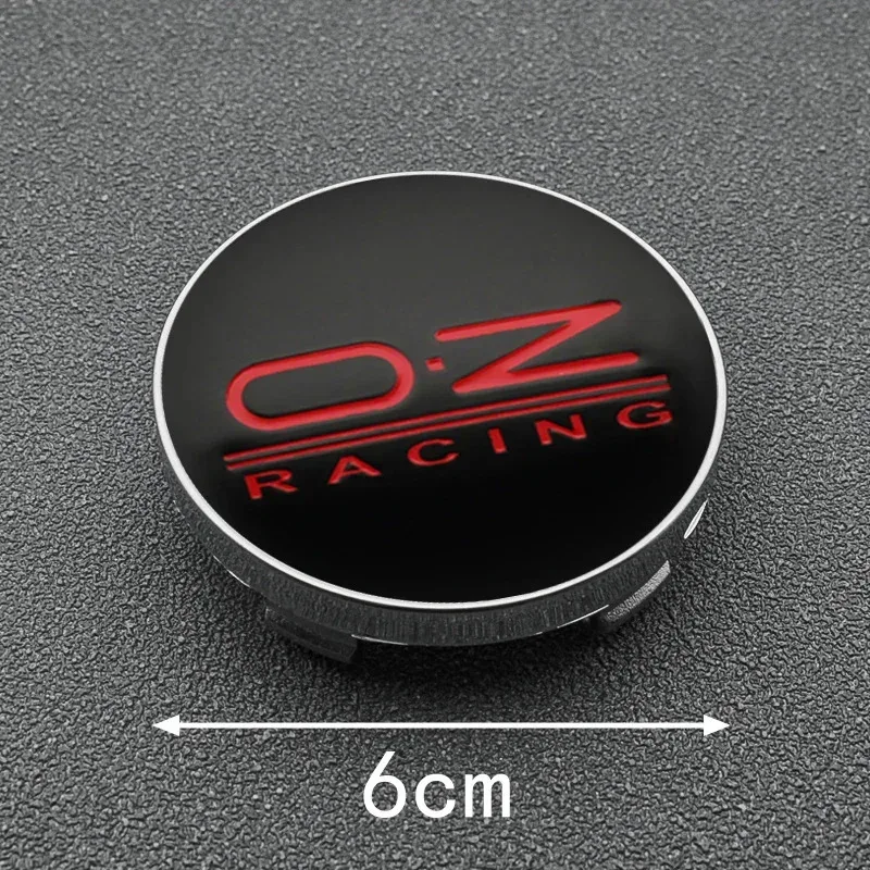 4PCS/Lot 2 COLORS OZ  Racing Car Wheel Logo Wheel Center Cap Label CarCenter Hub Caps Car Emblem Badge  Styling Accessories