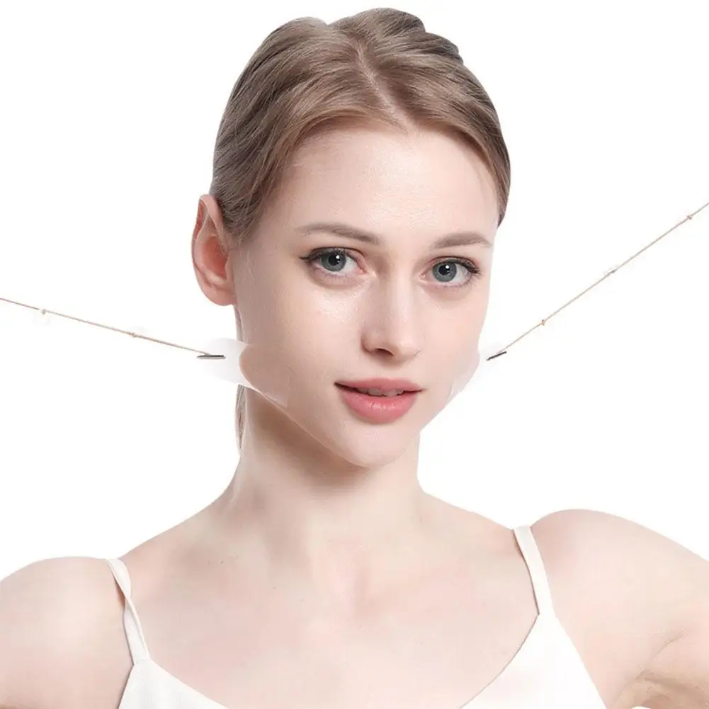 

20PCS V-Shape Face Wrinkle Sagging Skin Adhesive Tape Lifting Face Stickers Invisible Transparent Thin Face Patche Lift Tool