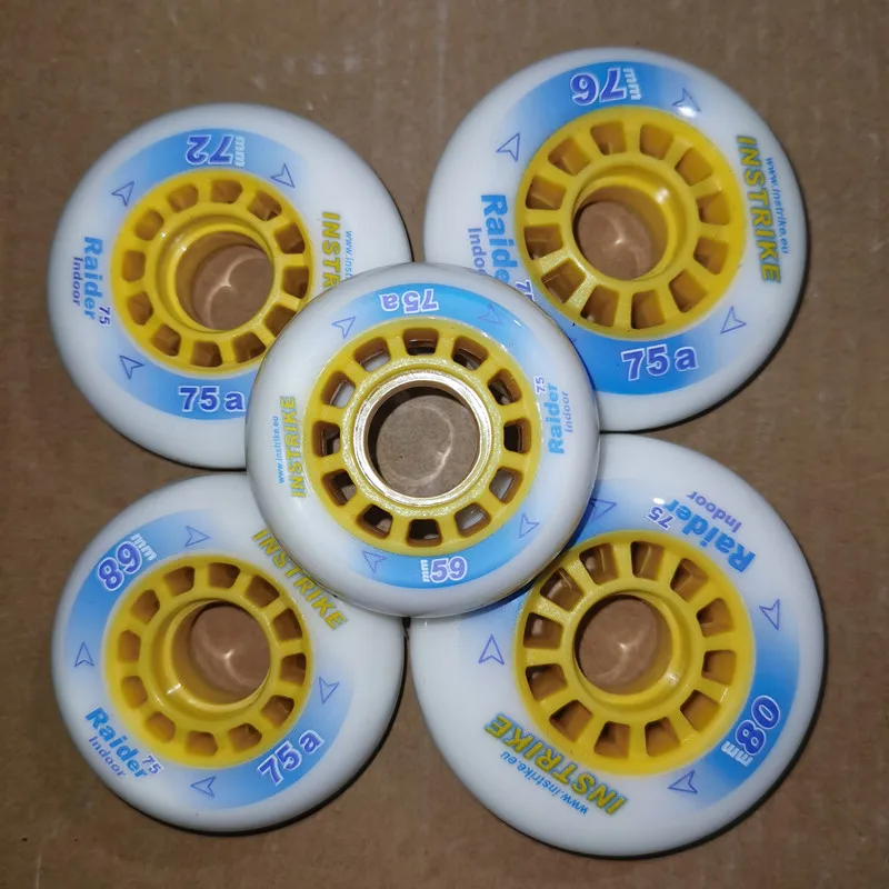 75A Hockey wheel Soft Elastic 59mm 68mm 72mm 76mm 80mm Indoor Ice hockey Roller Skates shoes Tyre Inline Skating Ruedas Roll 75A