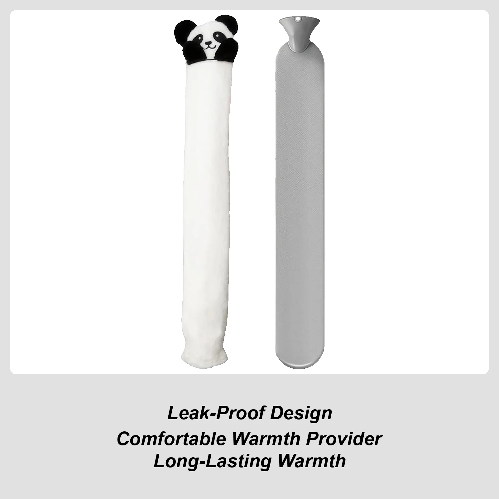 

2,4 л портативный плюшевый зимний длинный мешок для горячей воды, успокаивающий, Kawaii, грелка для рук, мягкая горячая упаковка, изоляционная бутылка для горячей воды