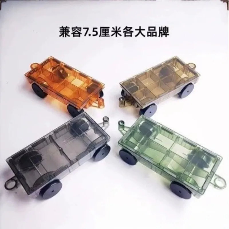 E6 Drill Surface Trolley Color Window Magnetic Sheet Puzzle Building Block Splicing Magnetic Sheet Trolley