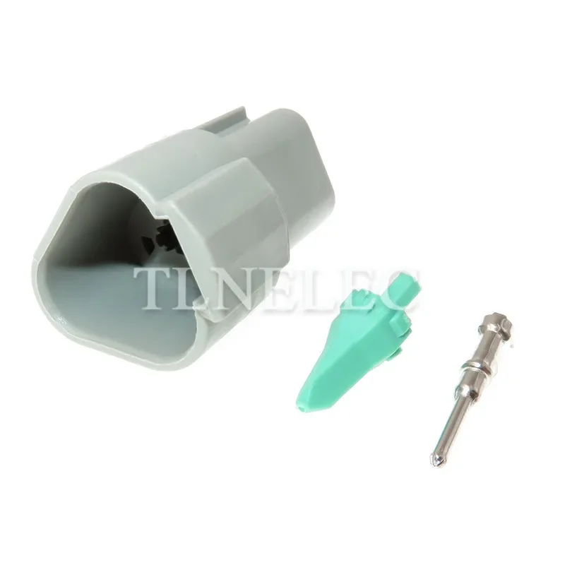 DT06-3S DT04-3P Gray Deutsch DT 3 Pin Way Sealed Male Female Waterproof Electrical Wire Connector Plug