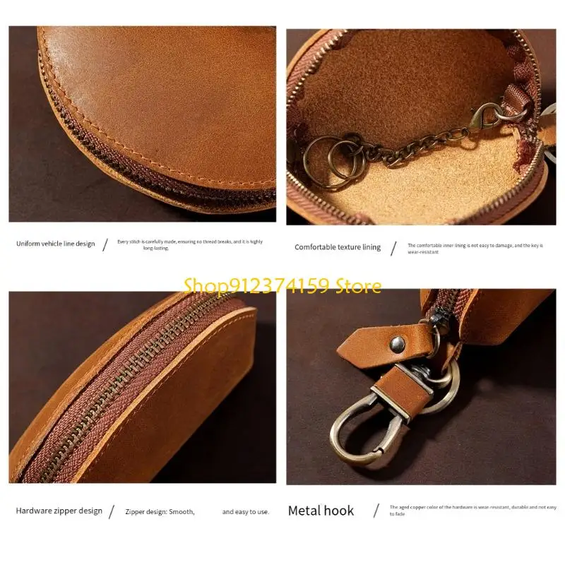 

G5AE Multifunctional Case For Car Keys And Entry Passes PU Leather Car Holder Storage Organizers Wallet for Men Women