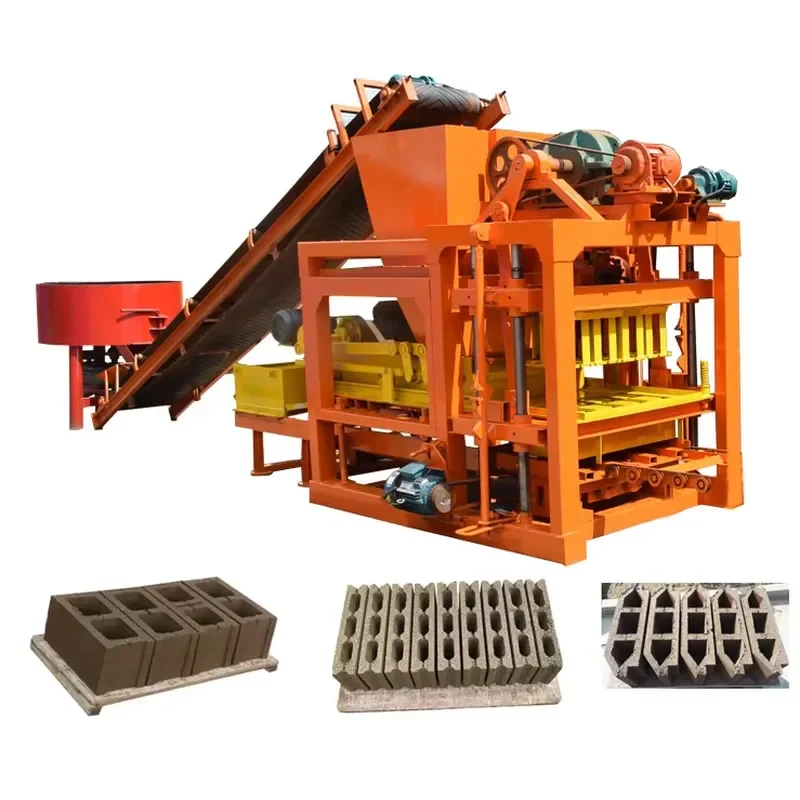 QT4-25 Block Machine Automatic Shape Mold Form Build Make Press Machine
