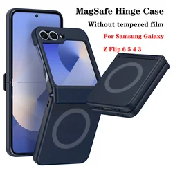 Magnetic Hinge Phone Case for Samsung Galaxy Z Flip 3 4 5 6 MagSafe Wreless Charging Folding Protective Case For Galaxy Z Flip 6