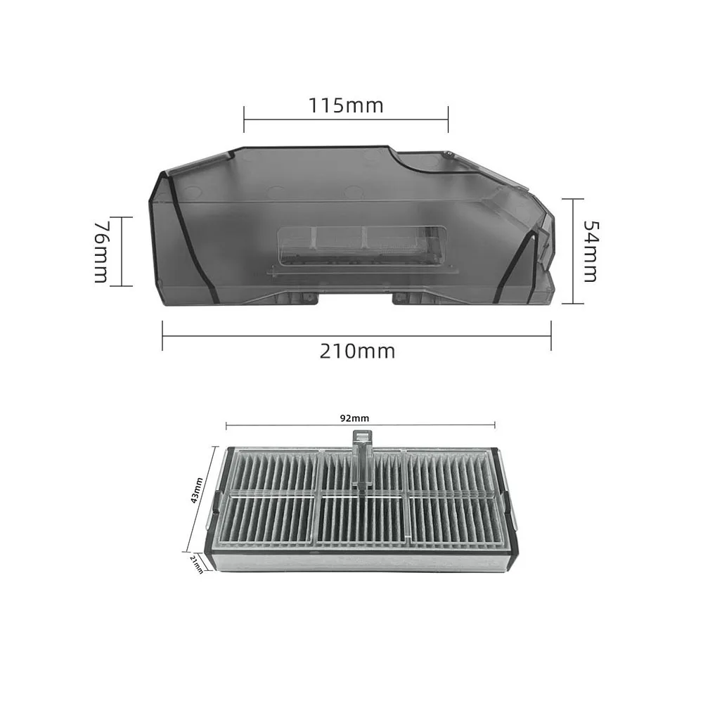 ل Dreame X30/X30 Pro/X30 Pro Plus/X30 Pro Ultra صندوق الغبار مرشحات Hepa أجزاء المكنسة الكهربائية