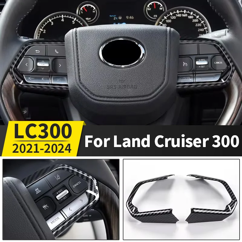 For Toyota 2021 2024 2025 Land Cruiser 300 LC300 Steering Wheel Decoration Self-Adhesive Sticker Interior Upgrade Accessories