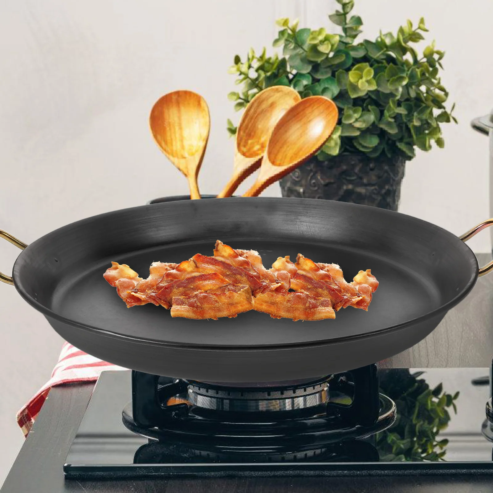 

Thickened Pan Double-sided Non-stick Frying Commercial Dual Handle Pans Skillet iron pancake practical non-stick kitchen