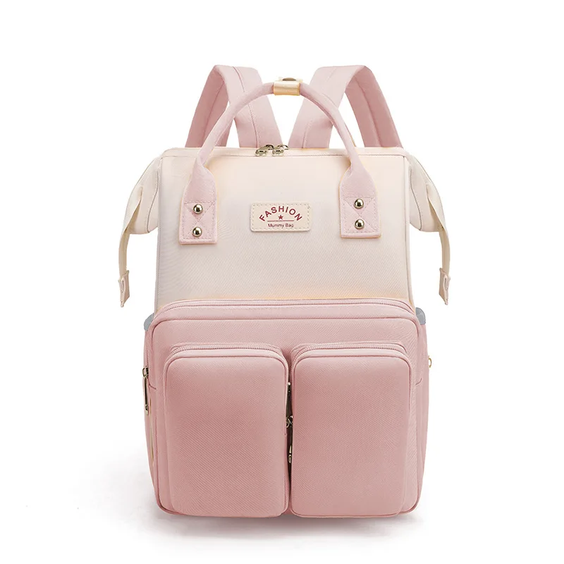 2024 Fashion Mummy Maternity Nappy Bag Large Capacity Nappy Bag Travel Backpack Nursing Bag for Baby Care Women's Fashion Bag