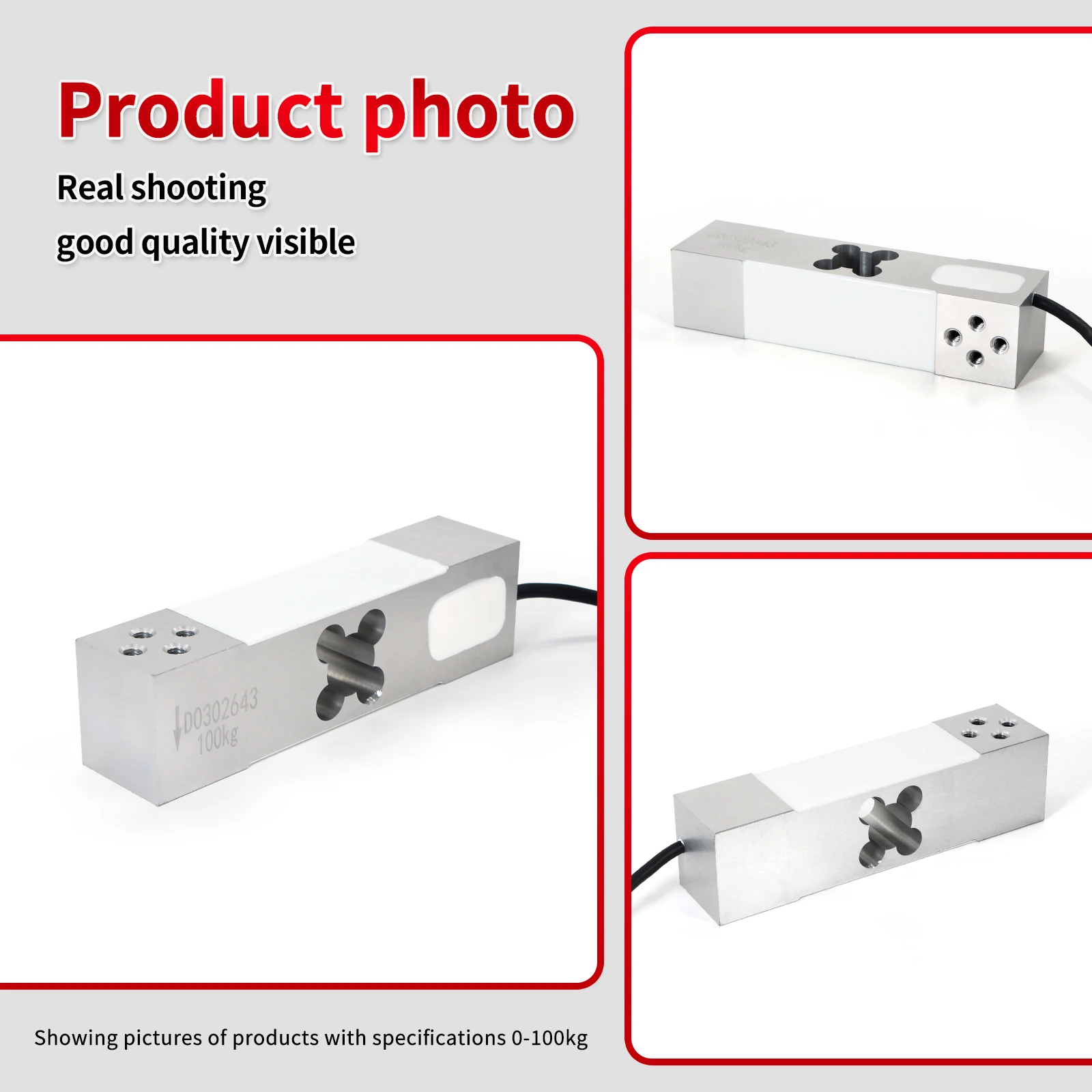 Точный тензодатчик из алюминиевого сплава для тестирования растяжек и сжатия силы, 100 кг 200 кг 300 кг