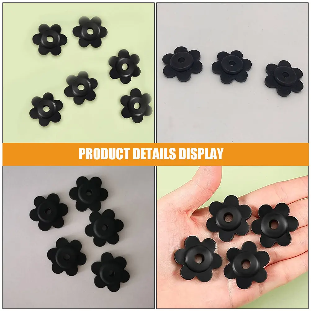 12Pcs Garden Flag Rubber Stoppers Heavy-Duty Windproof Anti-Skid Flag Stopper for Lawn Yard Banner Pole Fixing Solution
