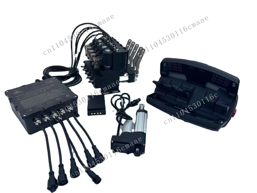 The latest wireless proportional remote control, a 5-bar operated command controller, is designed for upgraded control systems.