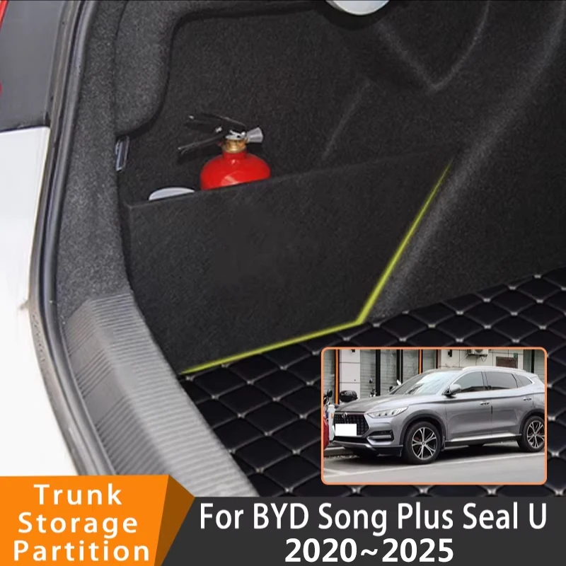 

Car Accessories For BYD Song Plus SA3 2020~2025 2021 2022 2023 Trunk Storage Partition Multifunction Storage Auto Interior Parts