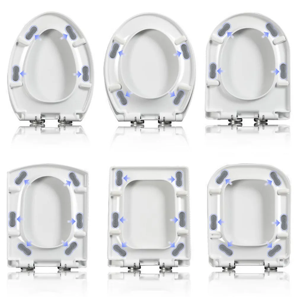 

4Pcs Toilet Lid Cushioning Pads Noise Dampening Bumpers Toilet Seat Gaskets Replacement Accessories Bidet Attachment
