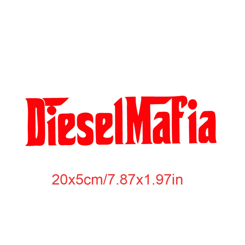 Car Decal Decorative Stickers, Diesel Mafia, Accessories, Vinyl Exterior Components Decals, Sunscreen Waterproof Covering Film