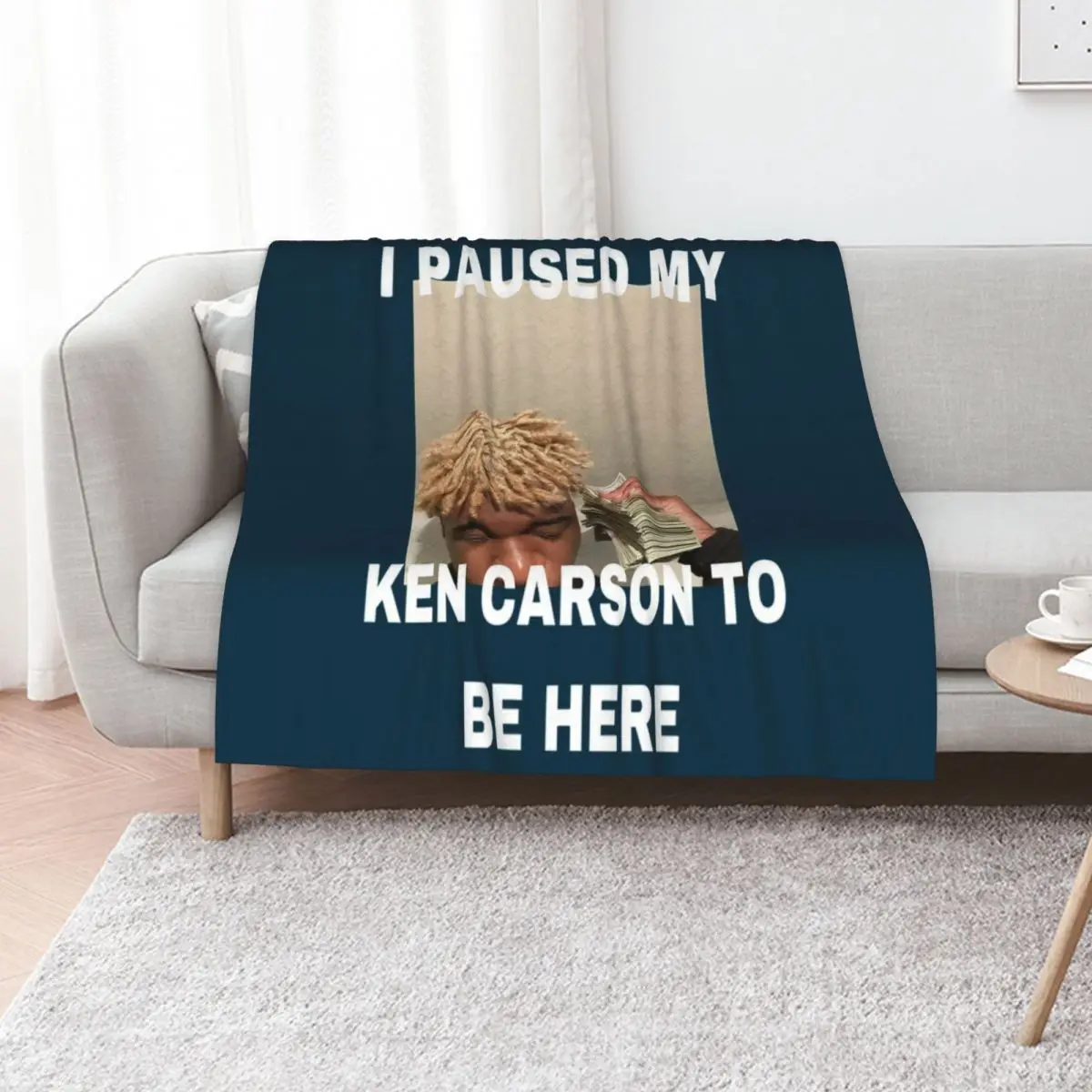 

I Paused My Ken Carson To Be Here Throw Blanket halloween blankets ands Decorative Sofas Luxury Thicken Blankets