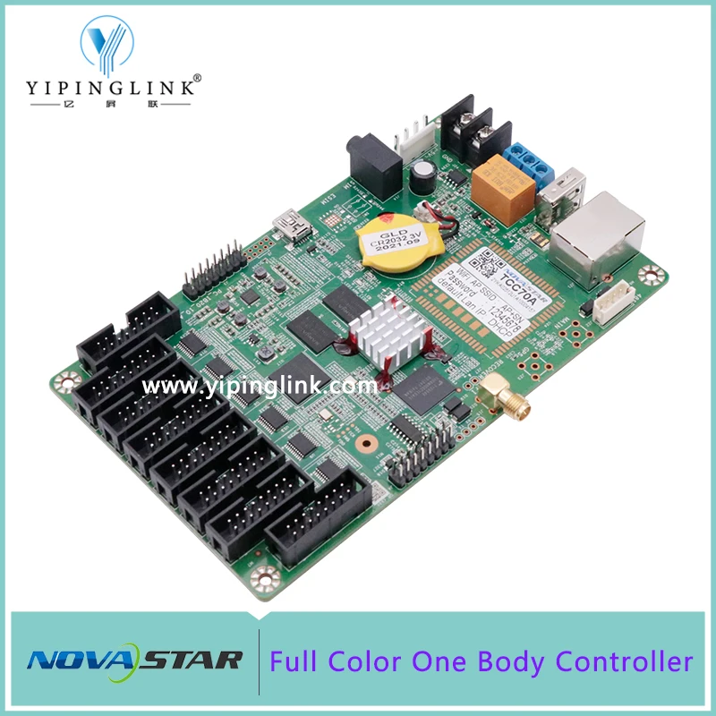 Novastar-マルチメディアプレーヤーtcc70a,4コア,1.2 ghzプロセッサー,ハブ,会社会議用の75eコネクタ,LEDディスプレイ