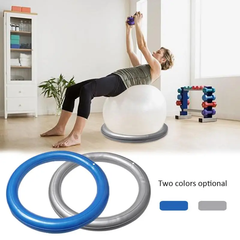 Exercise Ball Base Round PVC Stability Ball Balance Ball Seat Reusable Multifunctional Ball Stand For Home Gym Workouts Exercise